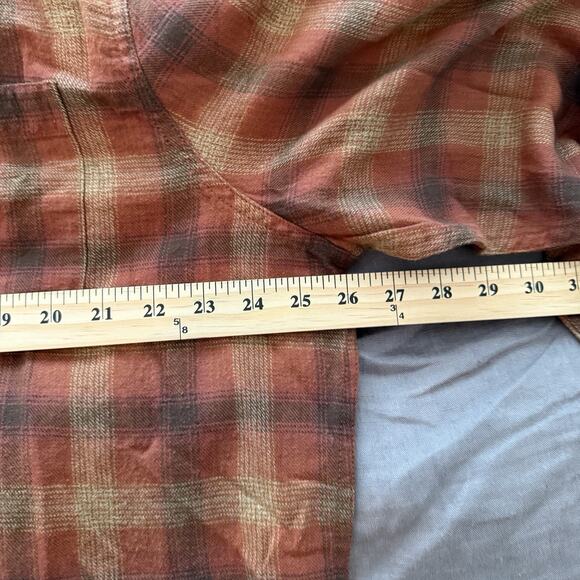 The Normal Brand Flannel Button Up Shirt Maple Glaze Plaid Hudson Size XXL - Picture 8 of 10